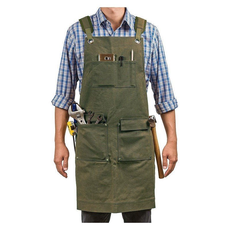 Home Kitchen Gardening Woodworking Canvas Apron - Gardening Land
