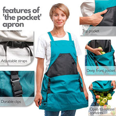 Large Pocket Gardening Fruit Storage Bag Multi - purpose Backpack Apron - Gardening Land