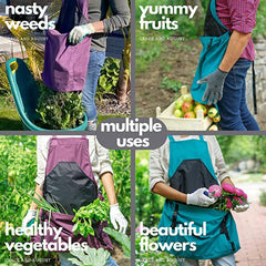 Large Pocket Gardening Fruit Storage Bag Multi - purpose Backpack Apron - Gardening Land