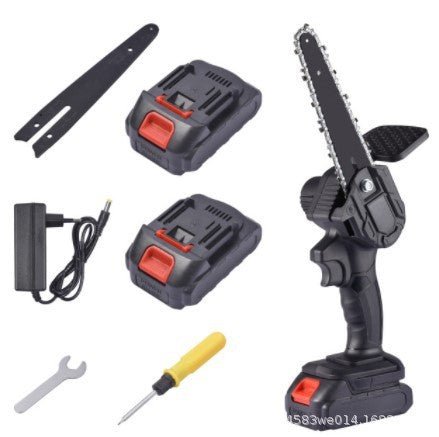 Mini 6 Inch Electric Chain Saw Cordless Chainsaw Felling Tree Felling Household Small Handheld Portable Lithium Electric Saw Electric Saw - Gardening Land