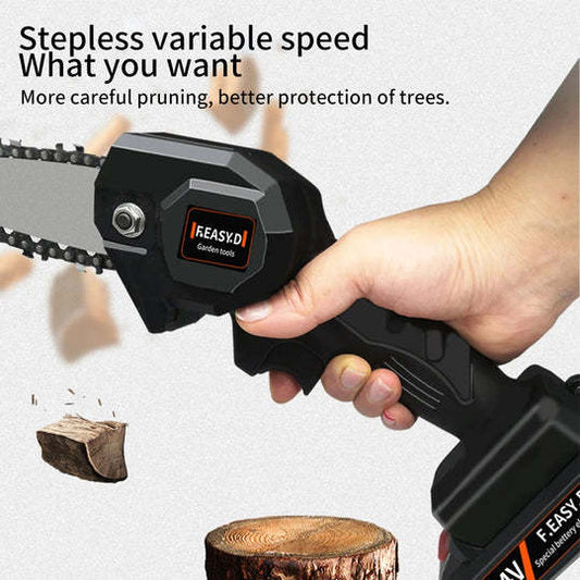 Mini Charging Wireless Handheld Chainsaw Woodworking - Gardening Land