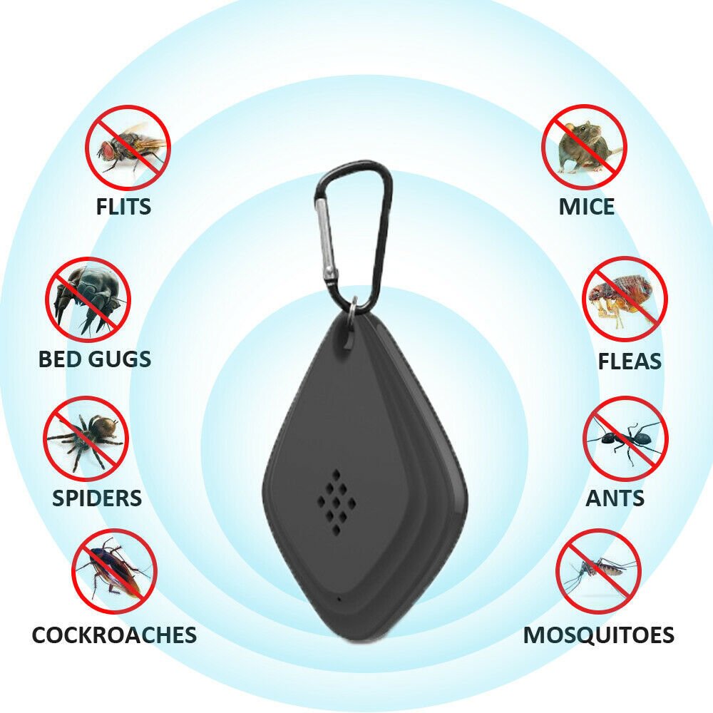 Outdoor Ultrasonic Intelligent Frequency Conversion USB Rechargeable Anti Mosquito Repellent Summer Insect Pest Repeller Tools - Gardening Land