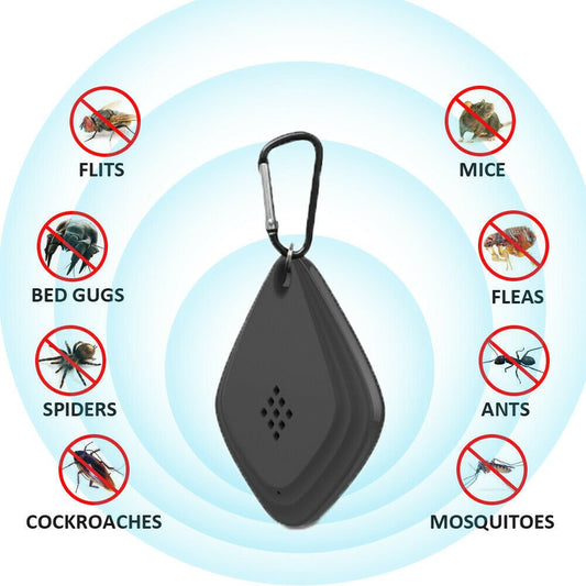 Outdoor Ultrasonic Intelligent Frequency Conversion USB Rechargeable Anti Mosquito Repellent Summer Insect Pest Repeller Tools - Gardening Land