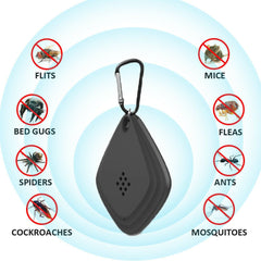 Outdoor Ultrasonic Intelligent Frequency Conversion USB Rechargeable Anti Mosquito Repellent Summer Insect Pest Repeller Tools - Gardening Land