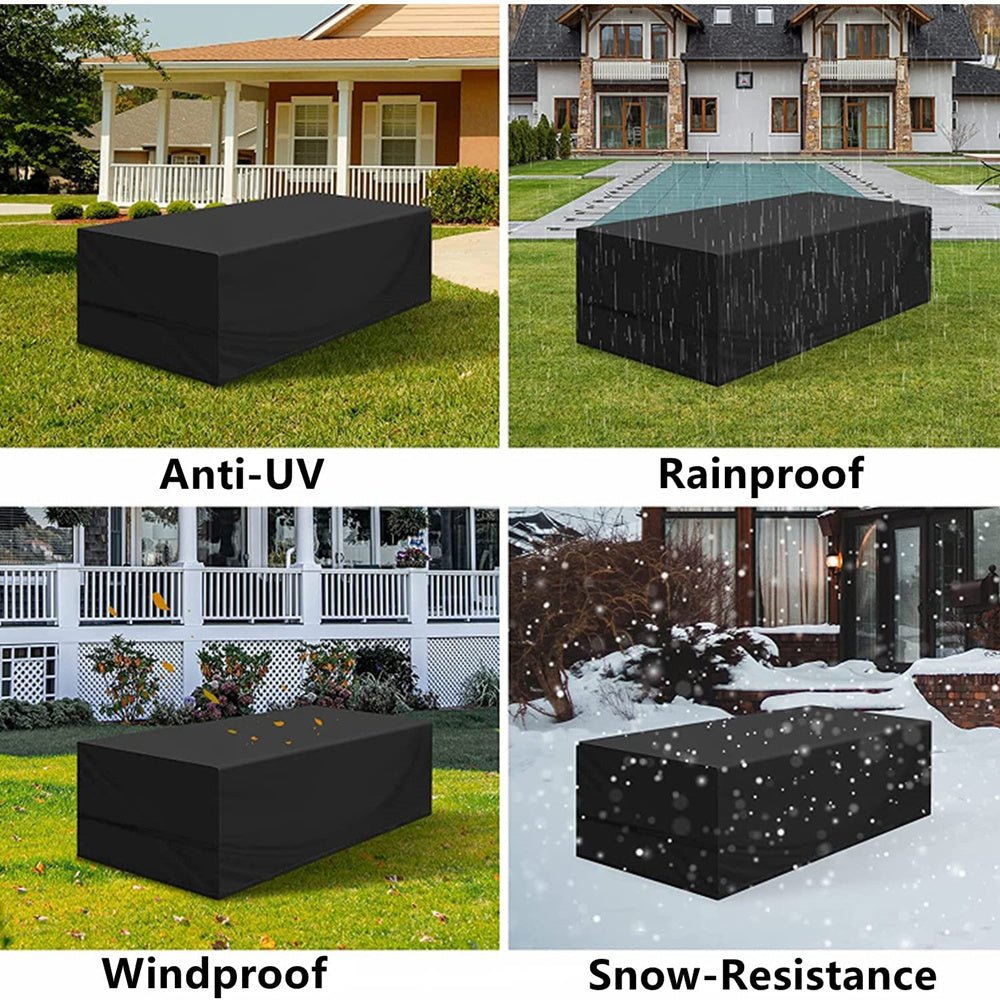 Patio Chair Table Cover Dust Proof Sofa Set Storage Bag Outdoor Garden Furniture Protector Waterproof Dustproof Organizer - Gardening Land