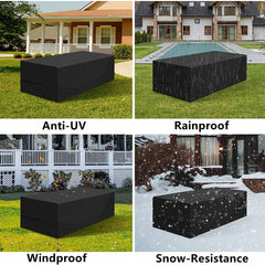 Patio Chair Table Cover Dust Proof Sofa Set Storage Bag Outdoor Garden Furniture Protector Waterproof Dustproof Organizer - Gardening Land