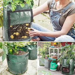 Potato Grow Bags Vegetable Planter Growing Bag DIY Fabric Grow Pot Outdoor Garden Pots Garden Tools Veget Garden - Gardening Land