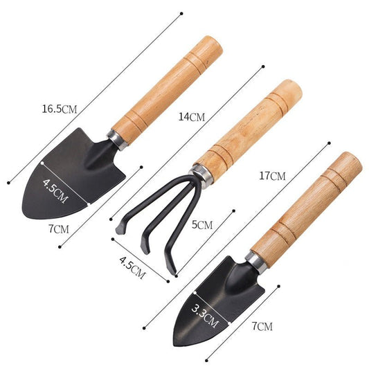 Potted Small Shovel Gardening Tool Planting Tool Set Mini Three - piece Household Shovel - Gardening Land