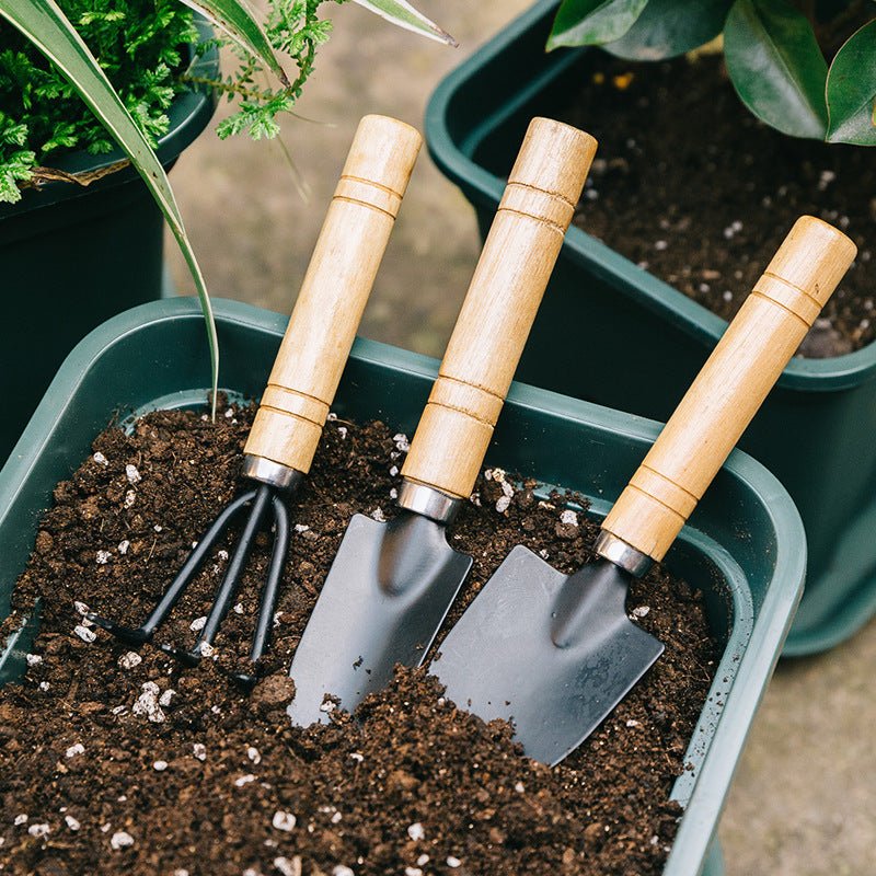 Potted Small Shovel Gardening Tool Planting Tool Set Mini Three - piece Household Shovel - Gardening Land