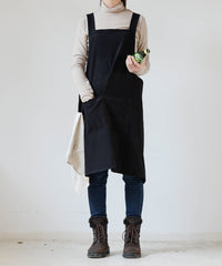 Retro Japanese Style Simple Gardening Men's Cotton And Linen Apron - Gardening Land