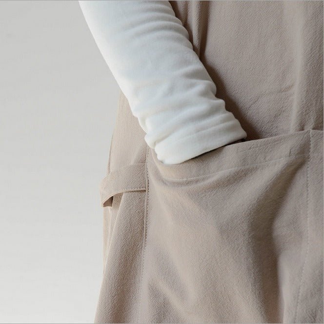 Retro Japanese Style Simple Gardening Men's Cotton And Linen Apron - Gardening Land