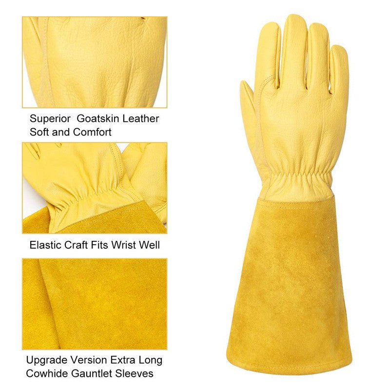 Sheepskin Long Gloves Welding Tool Gloves - Gardening Land