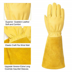 Sheepskin Long Gloves Welding Tool Gloves - Gardening Land