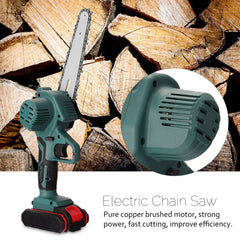 Small Electric Saw Lithium Battery One Hand Mini Electric Chainsaw Logging - Gardening Land