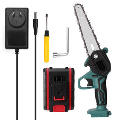 Small Electric Saw Lithium Battery One Hand Mini Electric Chainsaw Logging - Gardening Land