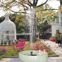 Solar Fountain Outdoor Garden Classic Round - Gardening Land