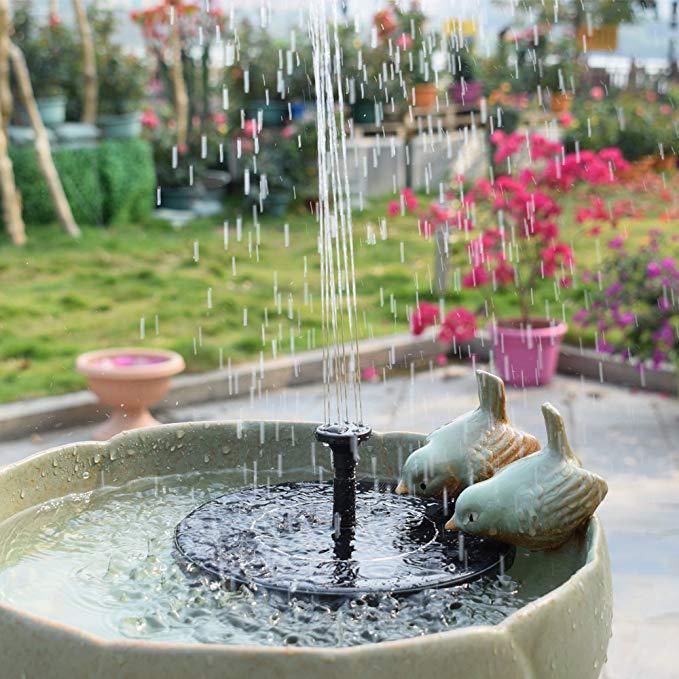 Solar Fountain Outdoor Garden Classic Round - Gardening Land