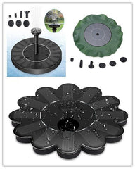Solar Fountain Outdoor Garden Miniature Lotus Leaf Fountain - Gardening Land