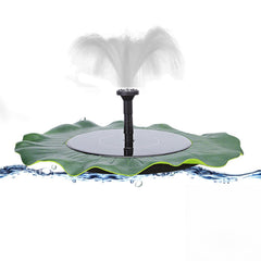 Solar Fountain Outdoor Garden Miniature Lotus Leaf Fountain - Gardening Land