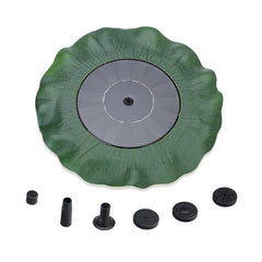 Solar Fountain Outdoor Garden Miniature Lotus Leaf Fountain - Gardening Land