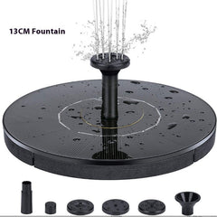 Solar Fountain Oxygen Rockery Water Garden Bird Bathtub Floating Fountain - Gardening Land