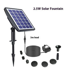 Solar Fountain Oxygen Rockery Water Garden Bird Bathtub Floating Fountain - Gardening Land