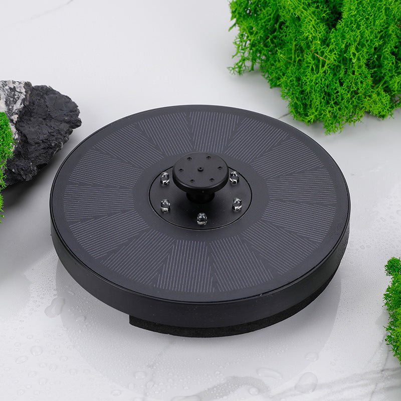 Solar Fountain Pump Fountain Light Round Floating Fountain Pump Color LED Light - Gardening Land
