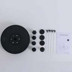 Solar Fountain Pump Fountain Light Round Floating Fountain Pump Color LED Light - Gardening Land