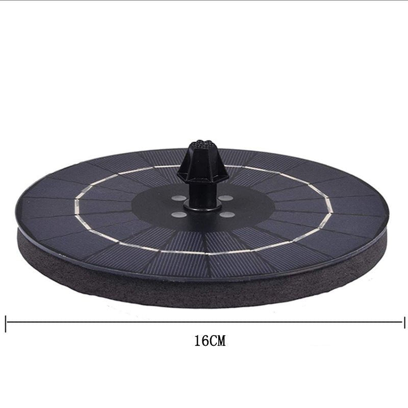 Solar Fountain Pump Fountain Light Round Floating Fountain Pump Color LED Light - Gardening Land