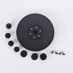 Solar Fountain Pump Fountain Light Round Floating Fountain Pump Color LED Light - Gardening Land