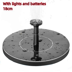 Solar Fountain Water Outdoor Garden Circular Floating Water Landscape - Gardening Land