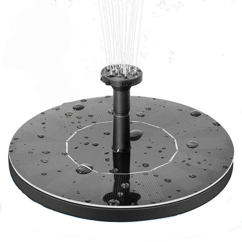 Solar Fountain Water Outdoor Garden Circular Floating Water Landscape - Gardening Land