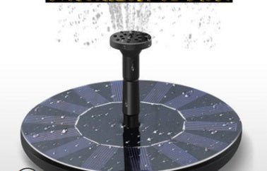 Solar Fountain Water Outdoor Garden Circular Floating Water Landscape - Gardening Land