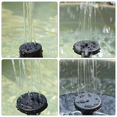Solar Fountain Water Outdoor Garden Circular Floating Water Landscape - Gardening Land