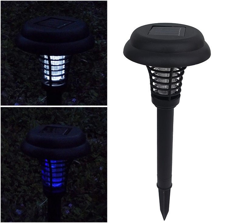 Solar Led Rechargeable Anti - Mosquito Lamp Electronic Fly Bug Zapper Insect Pest Uv Trap Outdoor Garden Lawn Lamp - Gardening Land
