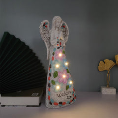 Solar Light Sculpture Garden Garden Wings Decoration - Gardening Land