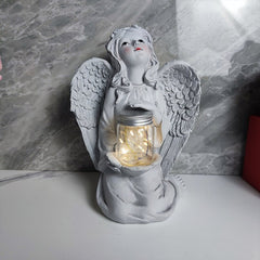 Solar Light Sculpture Garden Garden Wings Decoration - Gardening Land