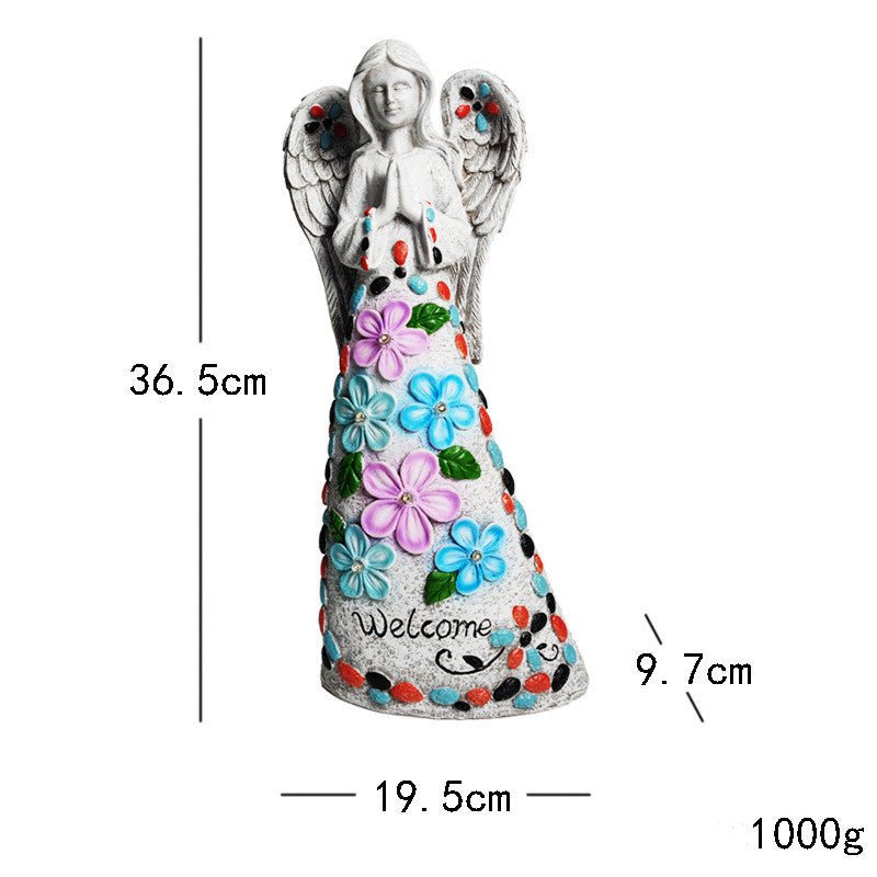 Solar Light Sculpture Garden Garden Wings Decoration - Gardening Land