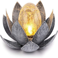 Solar Lotus Light Garden Crack Decoration - Gardening Land
