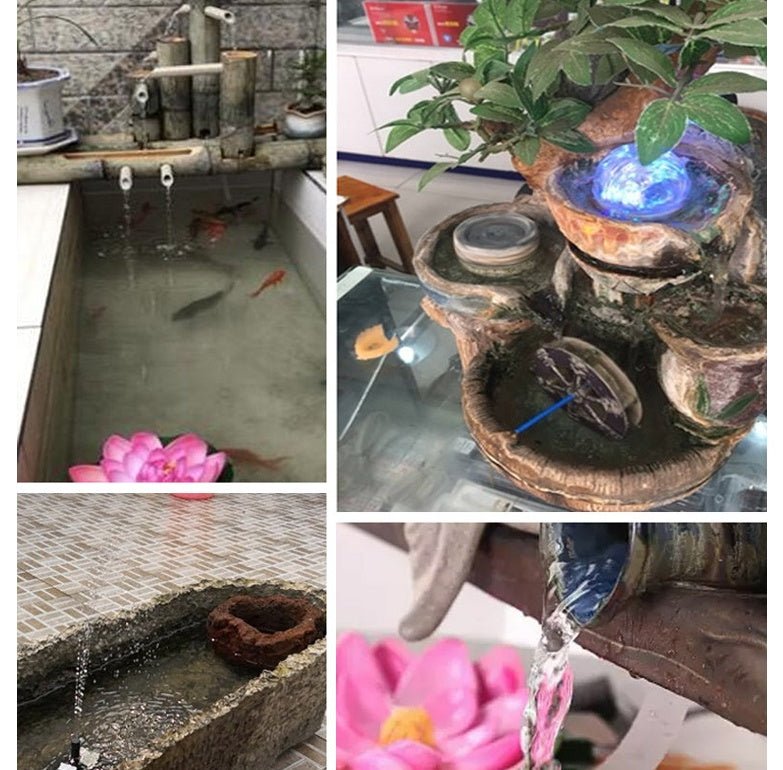 Solar Panel Powered Water Fountain Pool Pond Garden Water Sprinkler Sprayer with Water Pump & 3 Spray Heads - Gardening Land