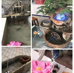 Solar Panel Powered Water Fountain Pool Pond Garden Water Sprinkler Sprayer with Water Pump & 3 Spray Heads - Gardening Land