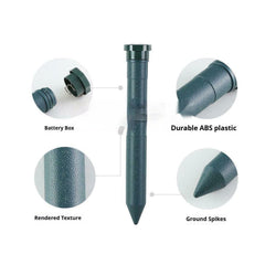 Solar Pest Repeller Ultrasonic Outdoor Farm Plug - in Snake Repellent - Gardening Land