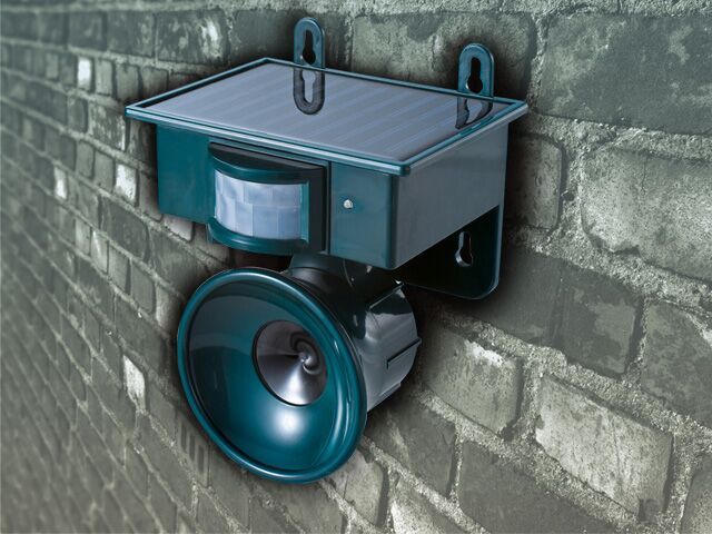 Solar Powered Motion Sensor Ultrasonic Bird Dog Cat Fox Mouse Pest Repeller - Gardening Land