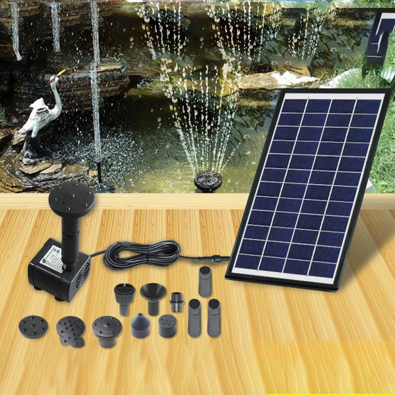 Solar Small Garden Mini Flower Fountain Poolroom - Gardening Land