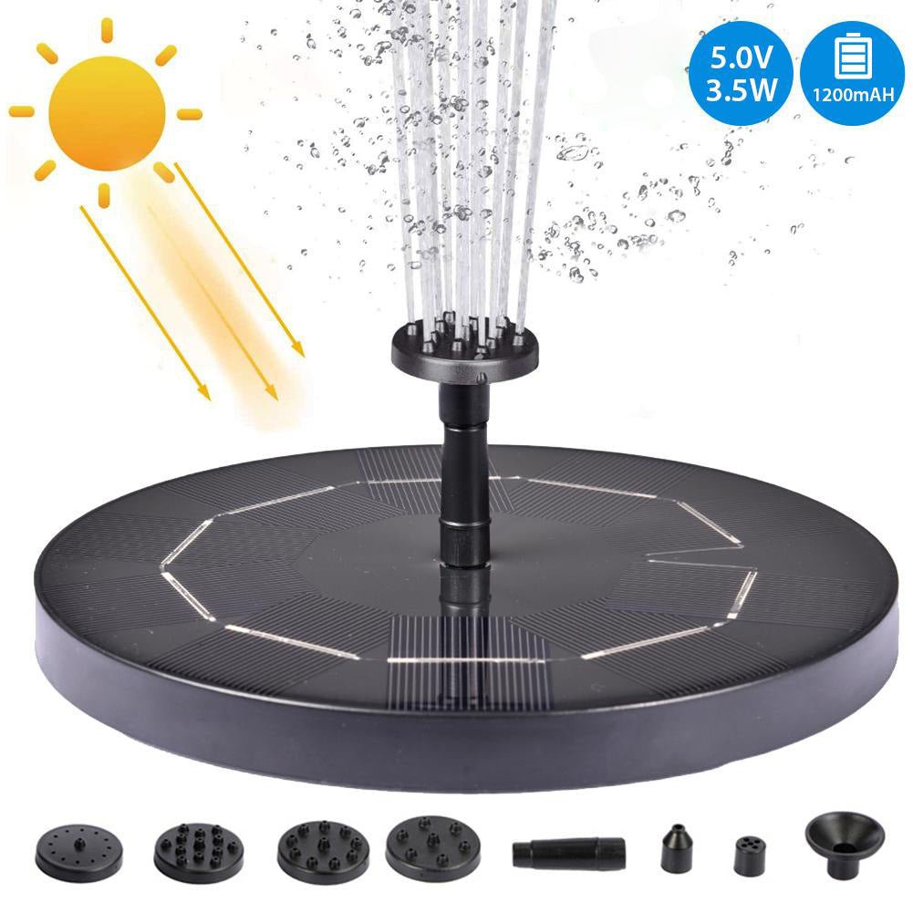 Solar Water Mercury Garden Miniature Floating Fountain - Gardening Land