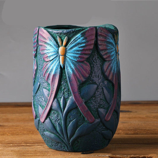 Succulent Flower Pots Ceramic Old Pile Pots - Gardening Land