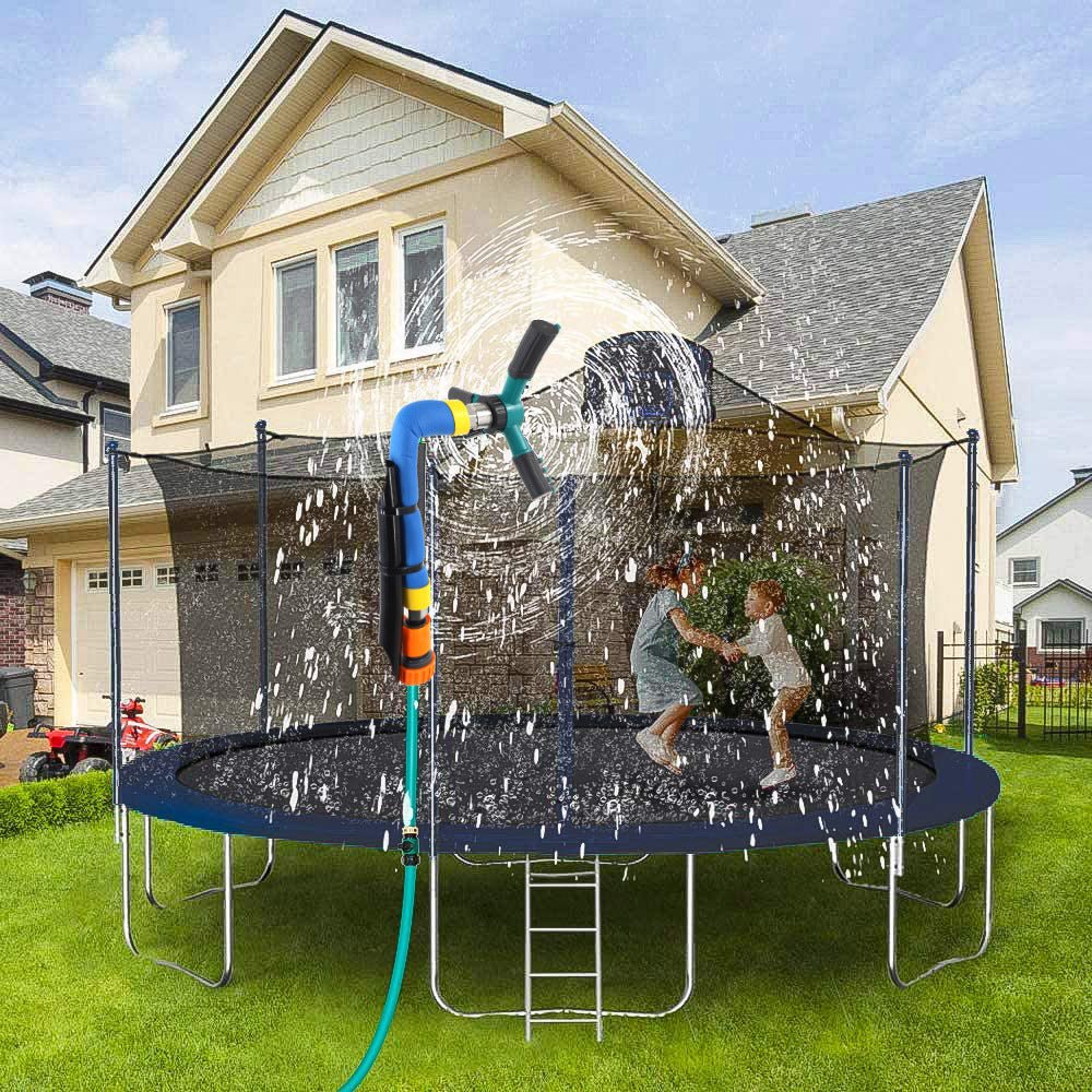 Summer Garden Children's Trampoline Sprinkler Outdoor Trampoline Sprinkler Rotating Sprinkler Gardening New Toys - Gardening Land