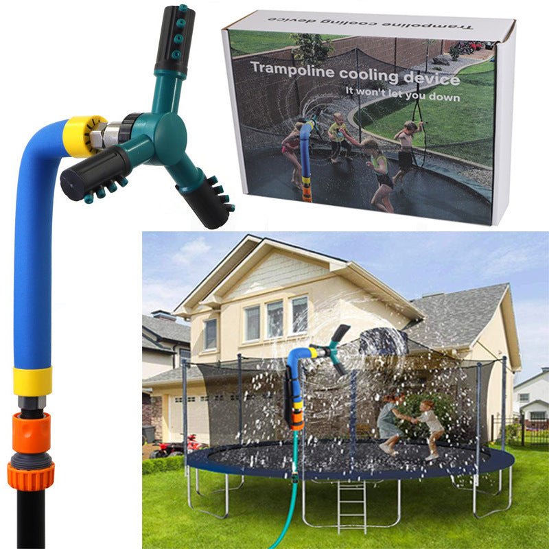 Summer Garden Children's Trampoline Sprinkler Outdoor Trampoline Sprinkler Rotating Sprinkler Gardening New Toys - Gardening Land
