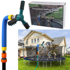 Summer Garden Children's Trampoline Sprinkler Outdoor Trampoline Sprinkler Rotating Sprinkler Gardening New Toys - Gardening Land