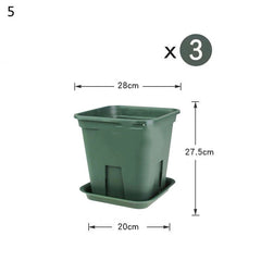 Thicken Root Control Pots Do Not Nest Roots Plastic Gallon Pots Creative Green Rose Clematis Planting Pots - Gardening Land